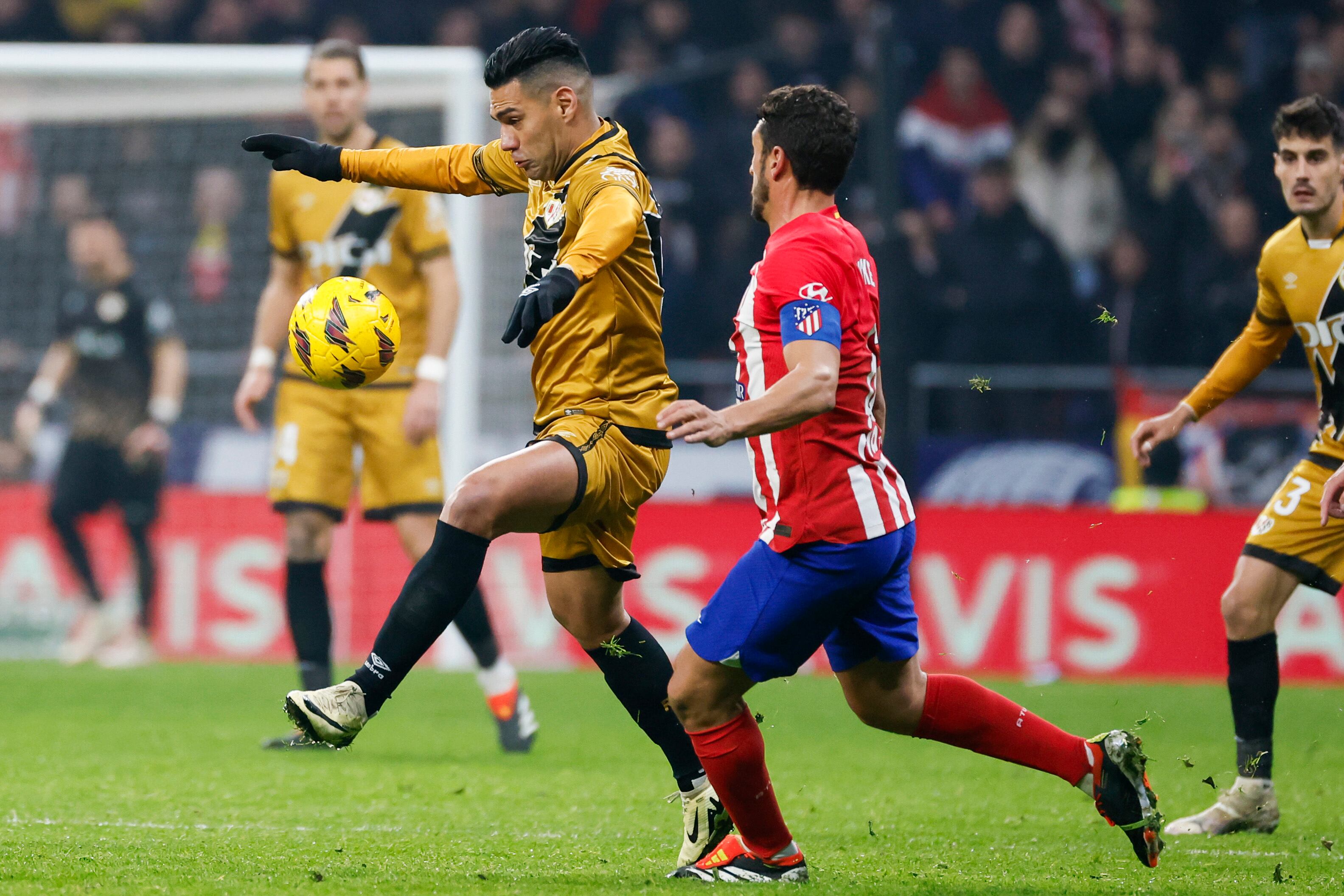 Falcao estuvo presente en el partido por Liga ante Atlético de Madrid/ EFE
