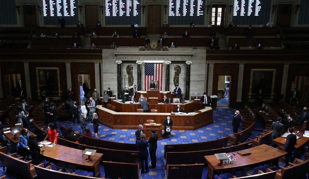 Reunión de la Cámara baja de Estados Unidos para discutir el inicio del juicio político a Donald Trump.