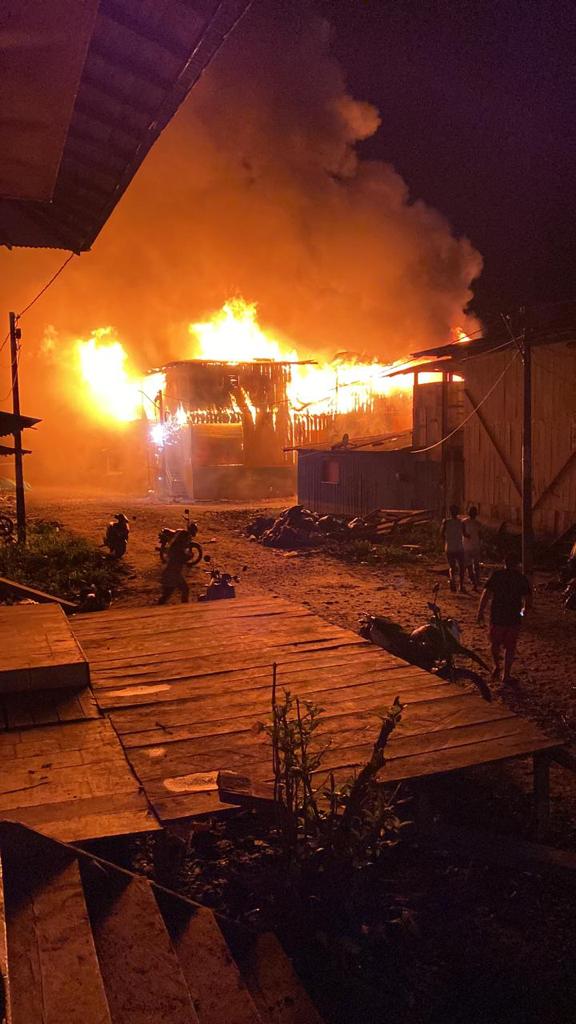 Incendio en el municipio de Riosucio, Chocó