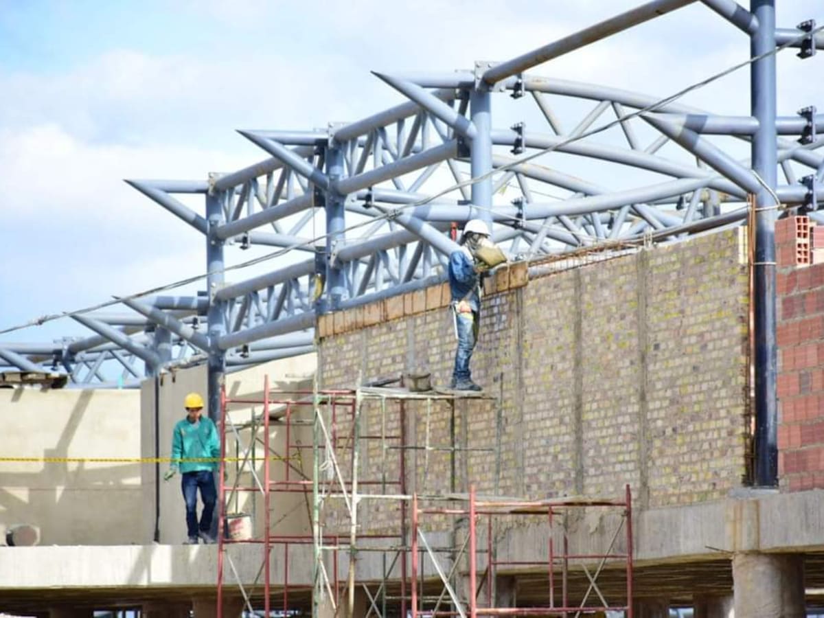 Avanzan las obras en varias plazas de mercado en Boyacá