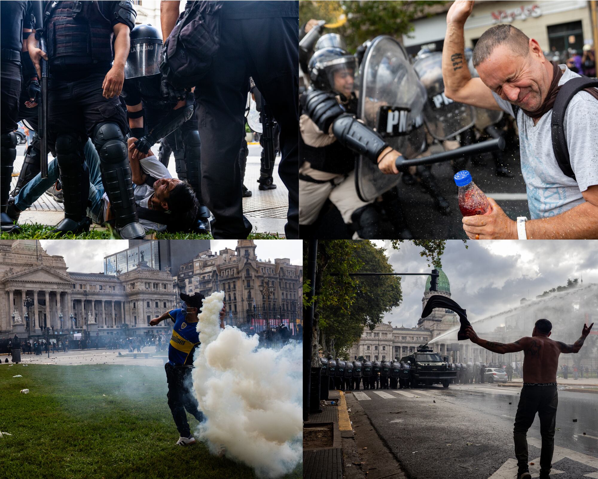 Luego de una serie de enfrentamientos entre la policía y manifestantes de una marcha convocada por jubilados, las autoridades mantienen los operativos en Buenos Aires.

(Foto: Caracol Radio/ Getty )