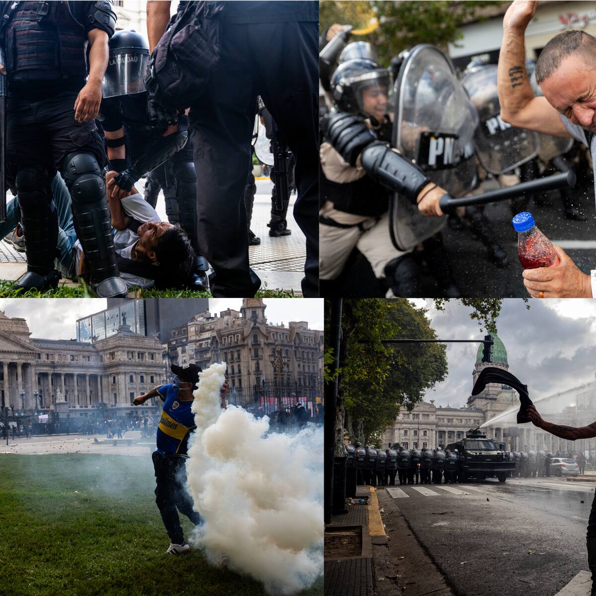 Argentina: policía ha detenido 103 personas tras choques que dejan 20 heridos