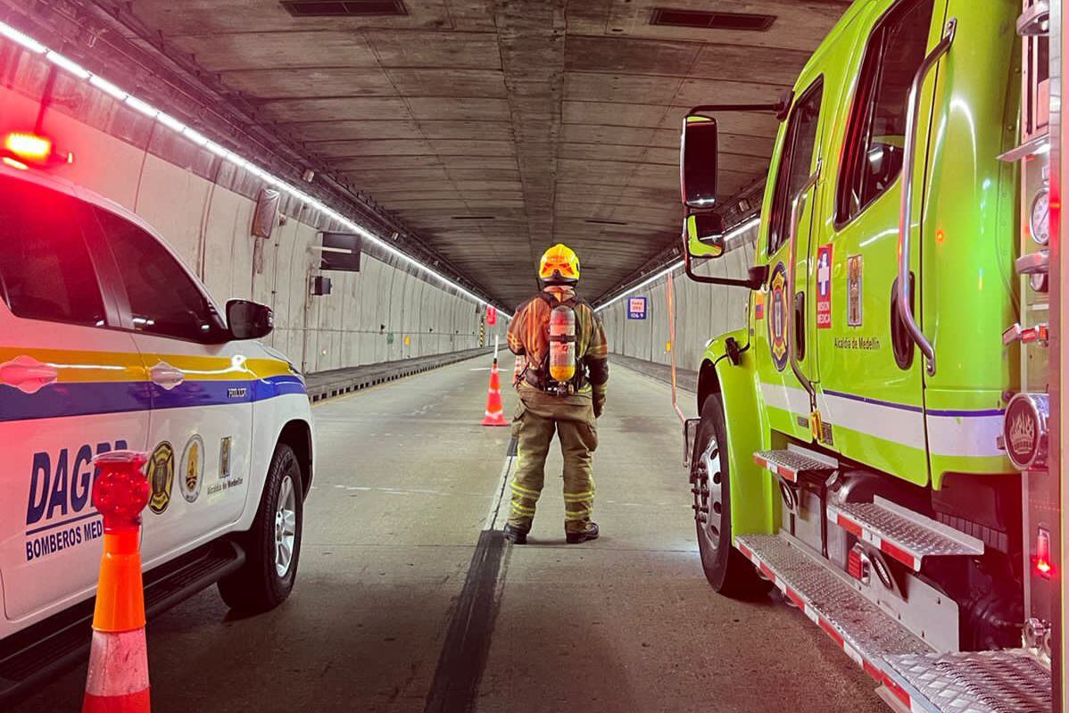 Accidente Túnel Occidente- foto Dagrd