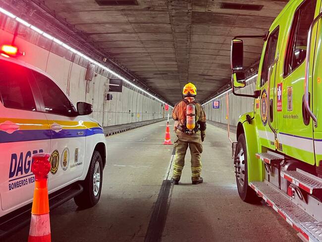 Accidente Túnel Occidente- foto Dagrd