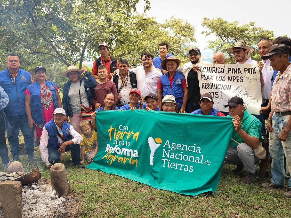 ANT entrega 180 hectáreas de tierra a resguardo indígena en el norte del Huila
