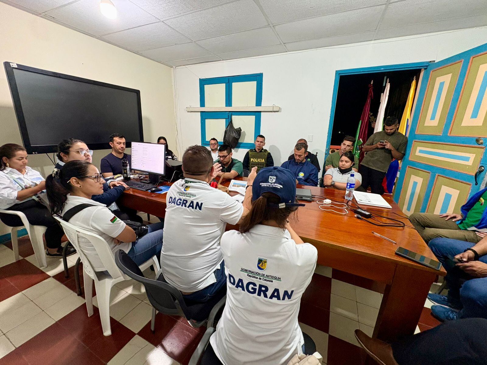 Consejo de Gestión del Riesgo en Pueblorrico, Antioquia. Foto: Gobernación de Antioquia.