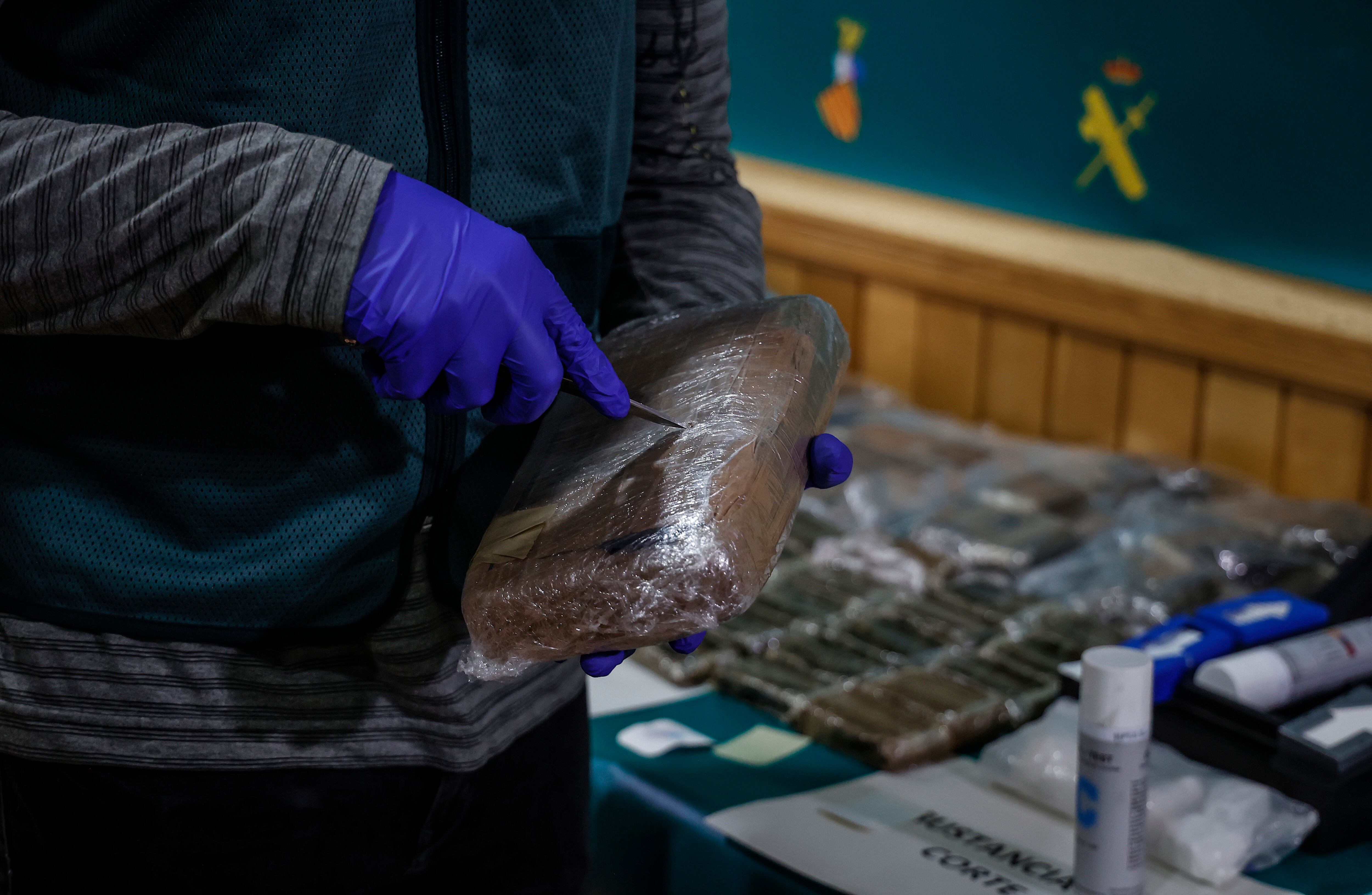 Incautación de drogas en España.
(Foto: Solsona/Europa Press via Getty Images)