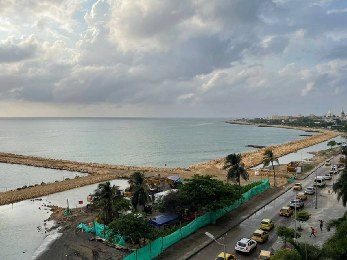 Obras de protección costera en Cartagena avanzan en más del 20%