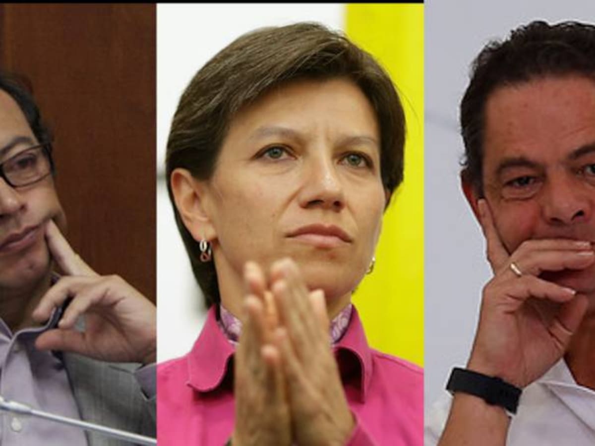El cabeza a cabeza de Vargas, Petro y Claudia López en las regiones