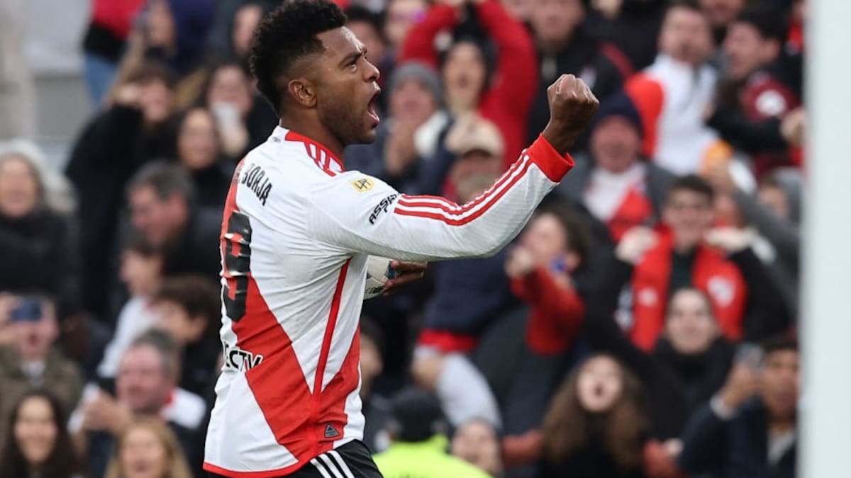 VIDEO: Miguel Borja regresa a River Plate con doblete para rescatar un empate