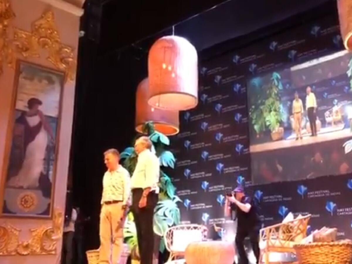 Entre aplausos fue recibido Juan Manuel Santos en Cartagena