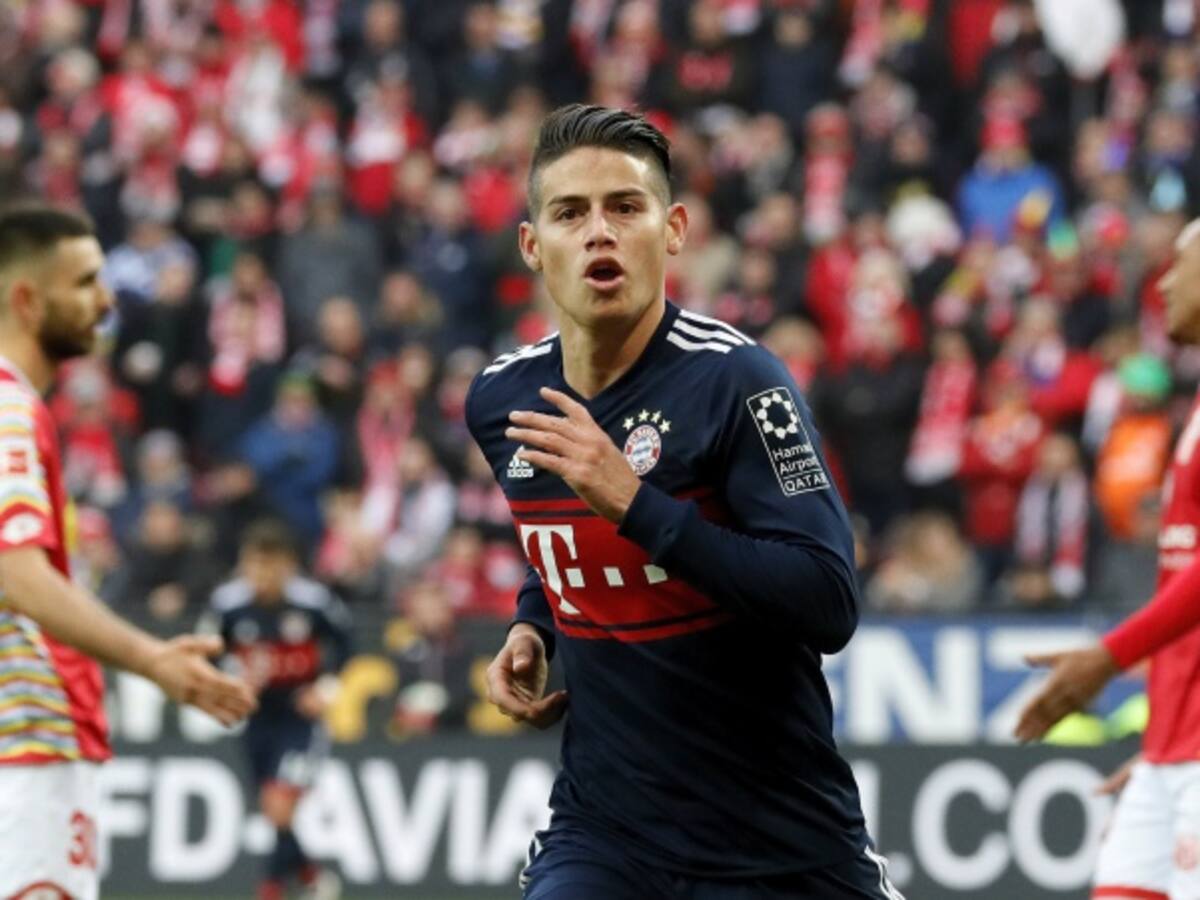 Golazo de James en la victoria del Bayern Múnich sobre el Mainz