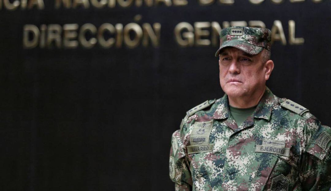 El Comandante de Las Fuerzas Militares general Lus Fernando Navarro.