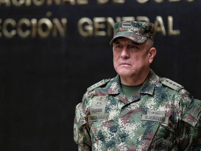 El Comandante de Las Fuerzas Militares general Lus Fernando Navarro.