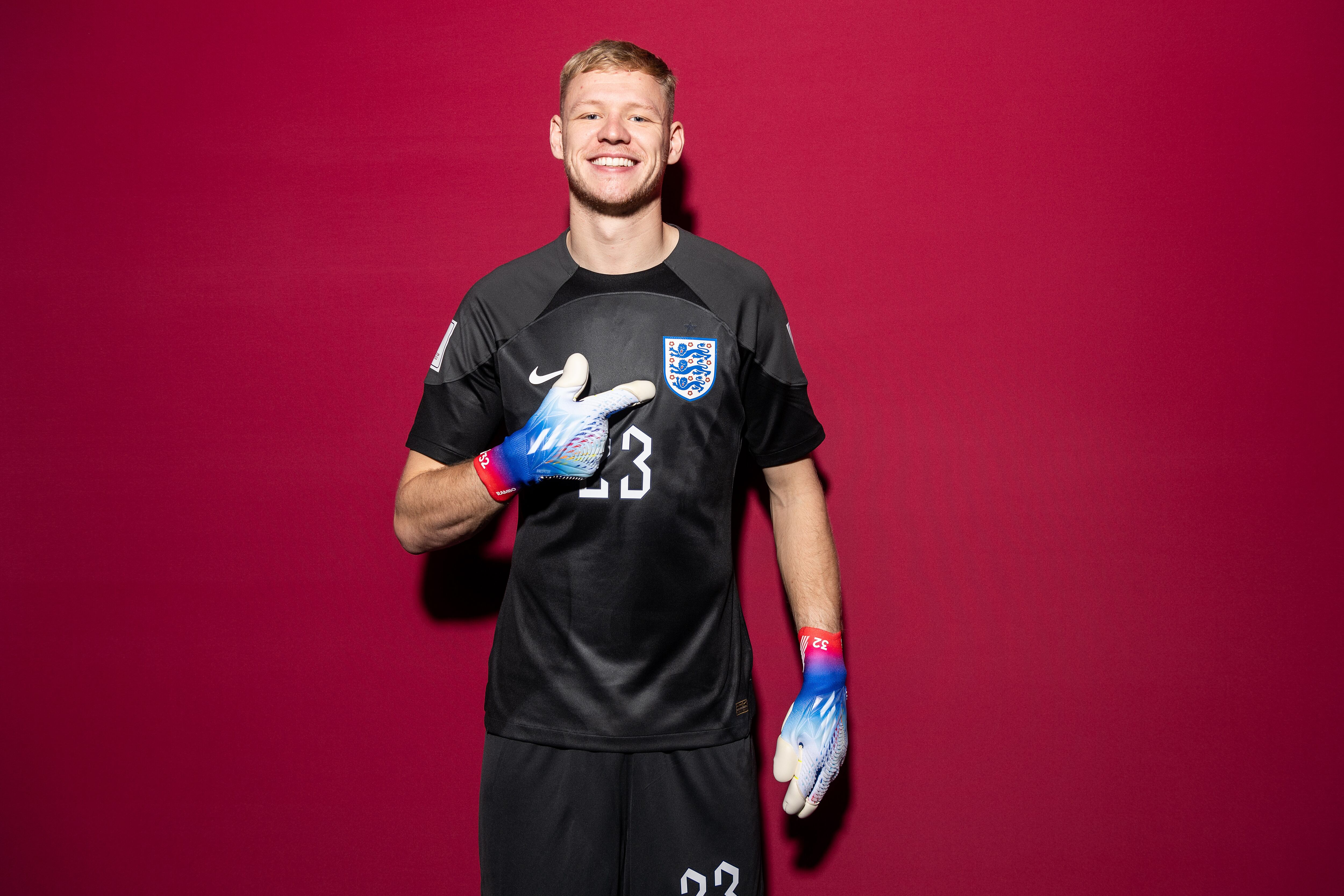 Aaron Ramsdale, uno de los arqueros de Inglaterra para Qatar 2022. (Photo by Mike Hewitt - FIFA/FIFA via Getty Images)