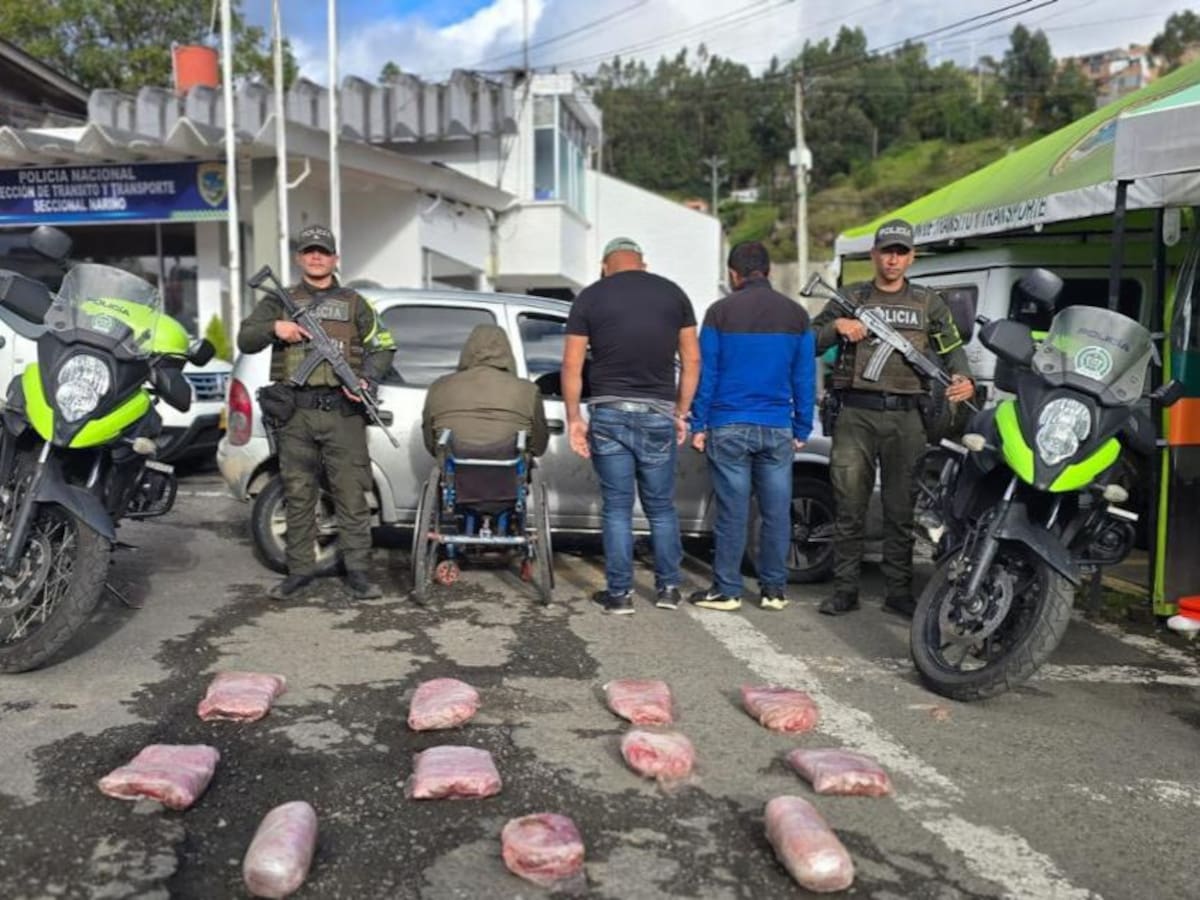 Incautan 120 kilos de cocaína en Nariño