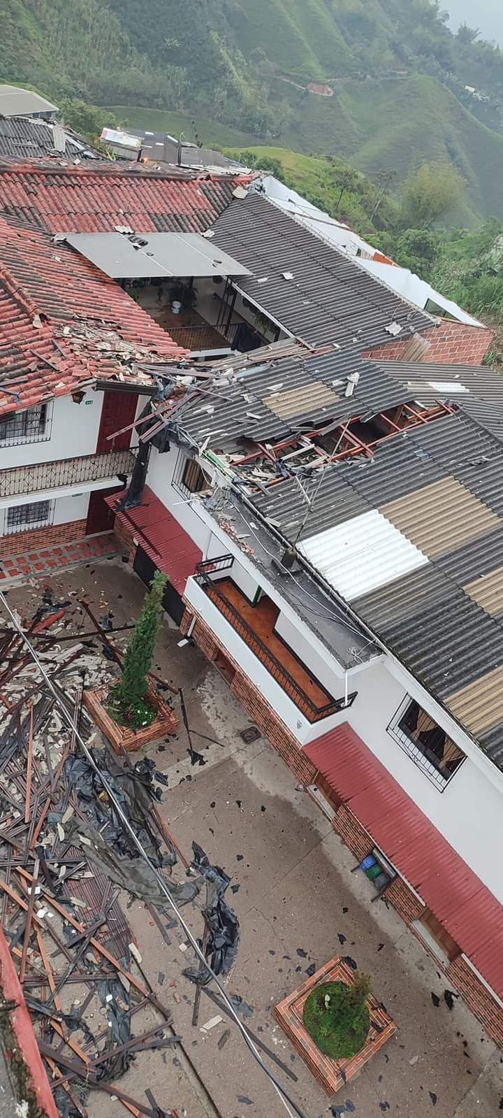 Vendaval en Nariño, Antioquia. Foto: cortesía.