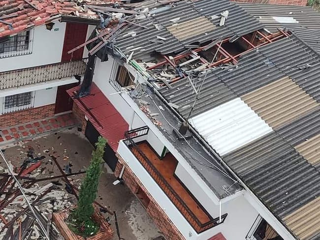 Vendaval en Nariño, Antioquia. Foto: cortesía.