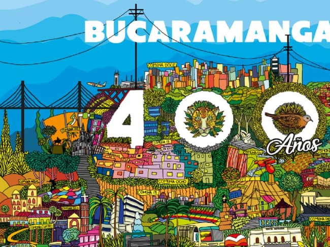 Hay afiche para la celebración de los 400 años de Bucaramanga