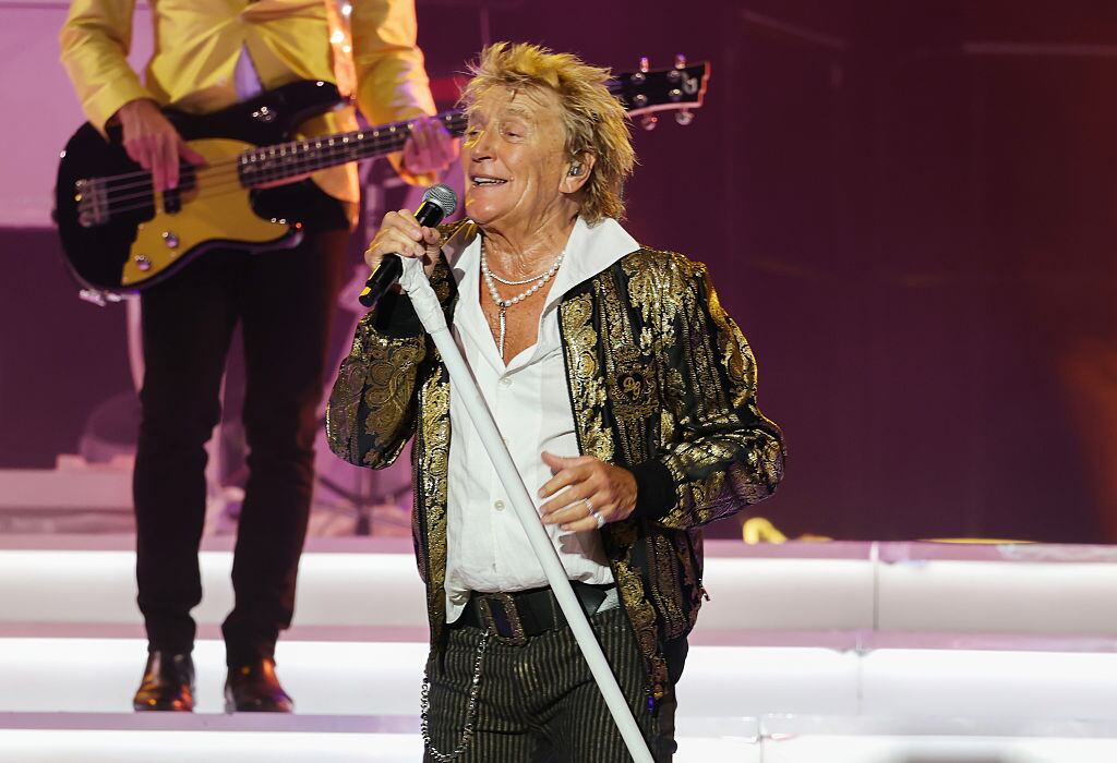 Rod Stewart performs at Northwell at Jones Beach Theater on July 31, 2026 in Wantagh, New York. (Photo by Kevin Mazur/Getty Images)