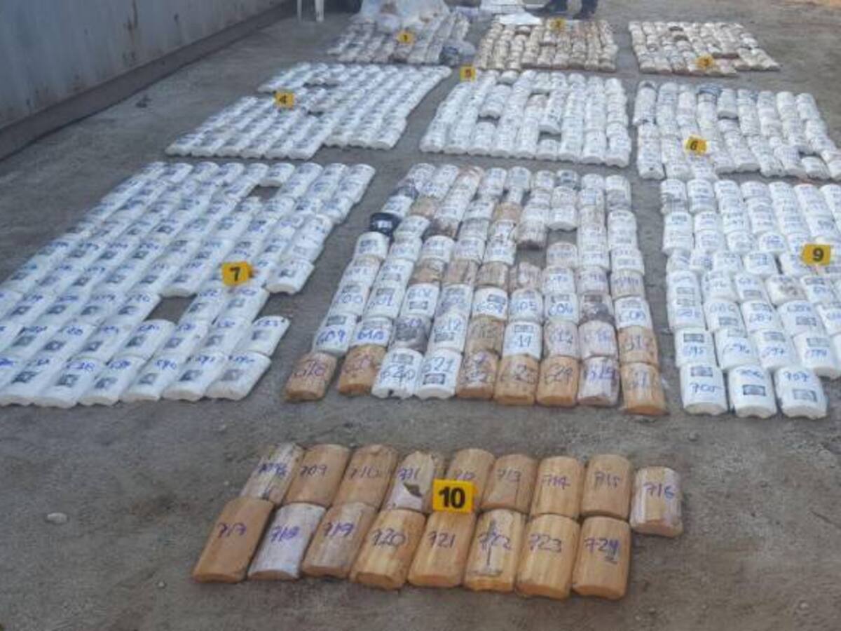 Decomisan dos toneladas de cocaína en el Puerto de Santa Marta