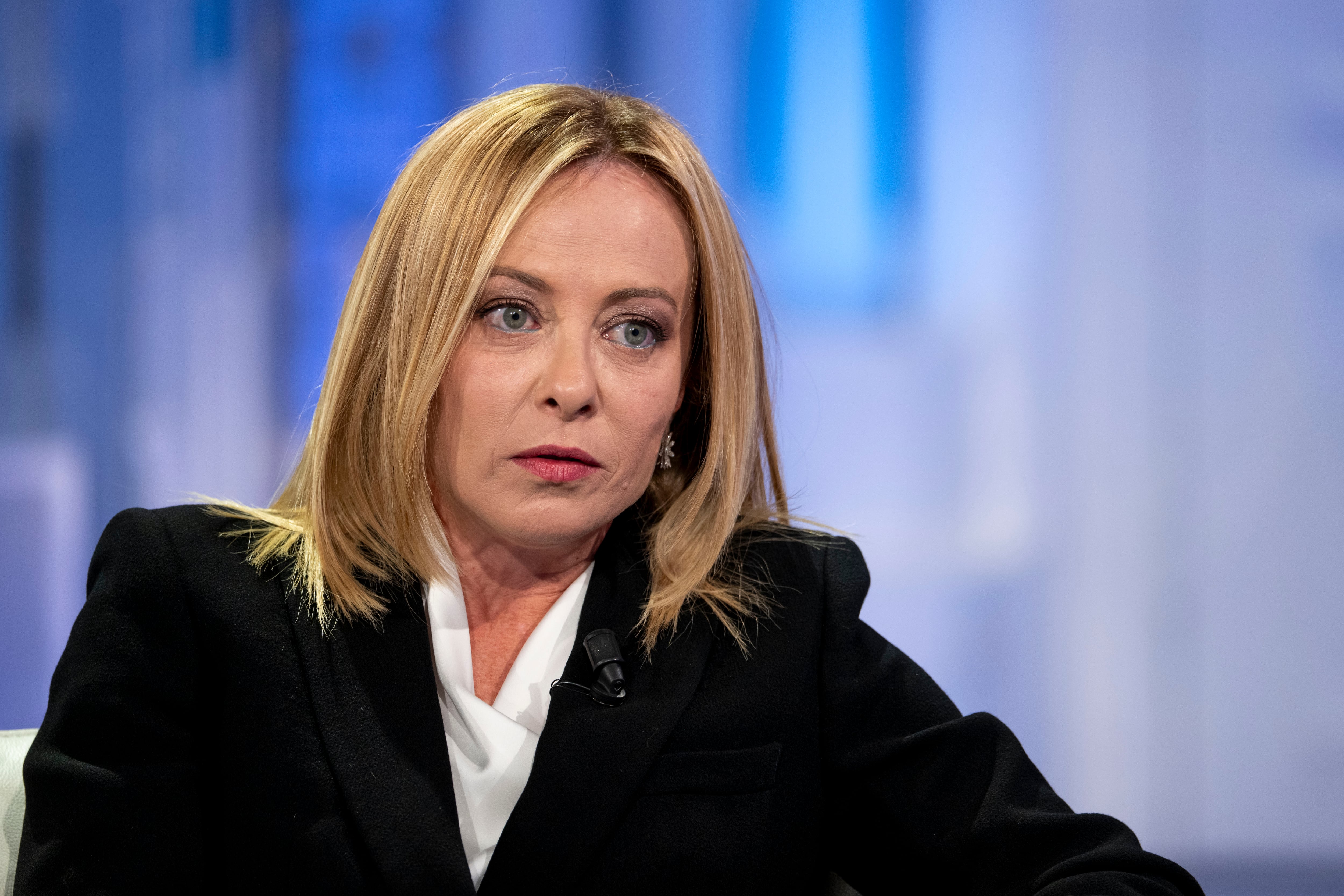 La primera ministra de Italia, Giorgia Meloni, el 7 de octubre de 2025 en Roma, Italia. FOTO: Antonio Masiello/Getty Images