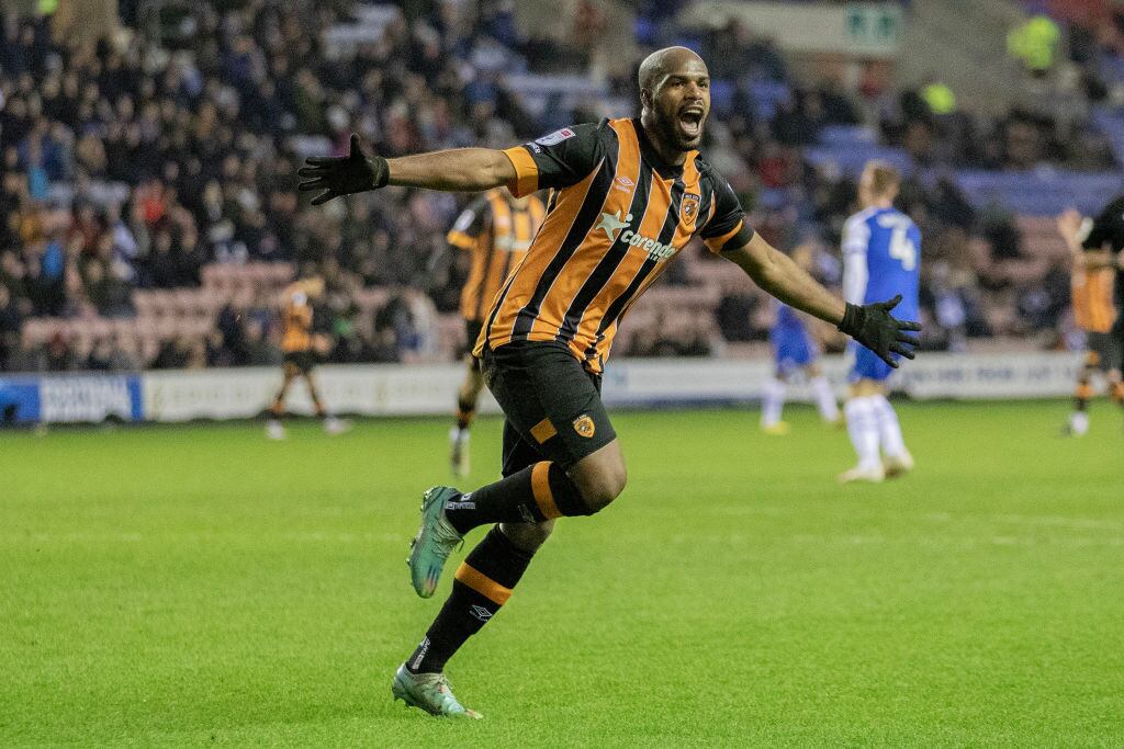 Óscar Estupiñán, delantero colombiano del Hull City (Photo by Mike Morese/MI News/NurPhoto via Getty Images)