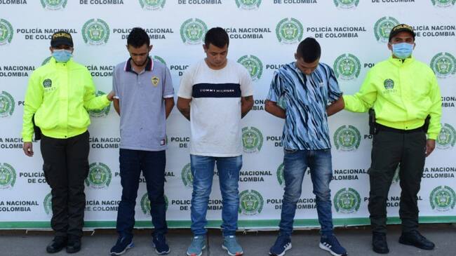 Los sujetos presuntamente estarían implicados en hurtos en este departamento y eran buscados para hacerles responder por sus actuaciones.