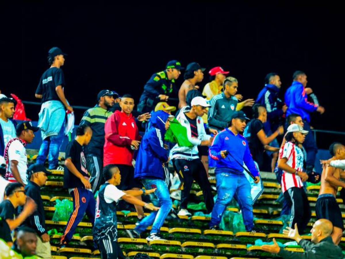 Analizan la posibilidad de detener la Liga tras la riña en el juego Nacional vs. Junior