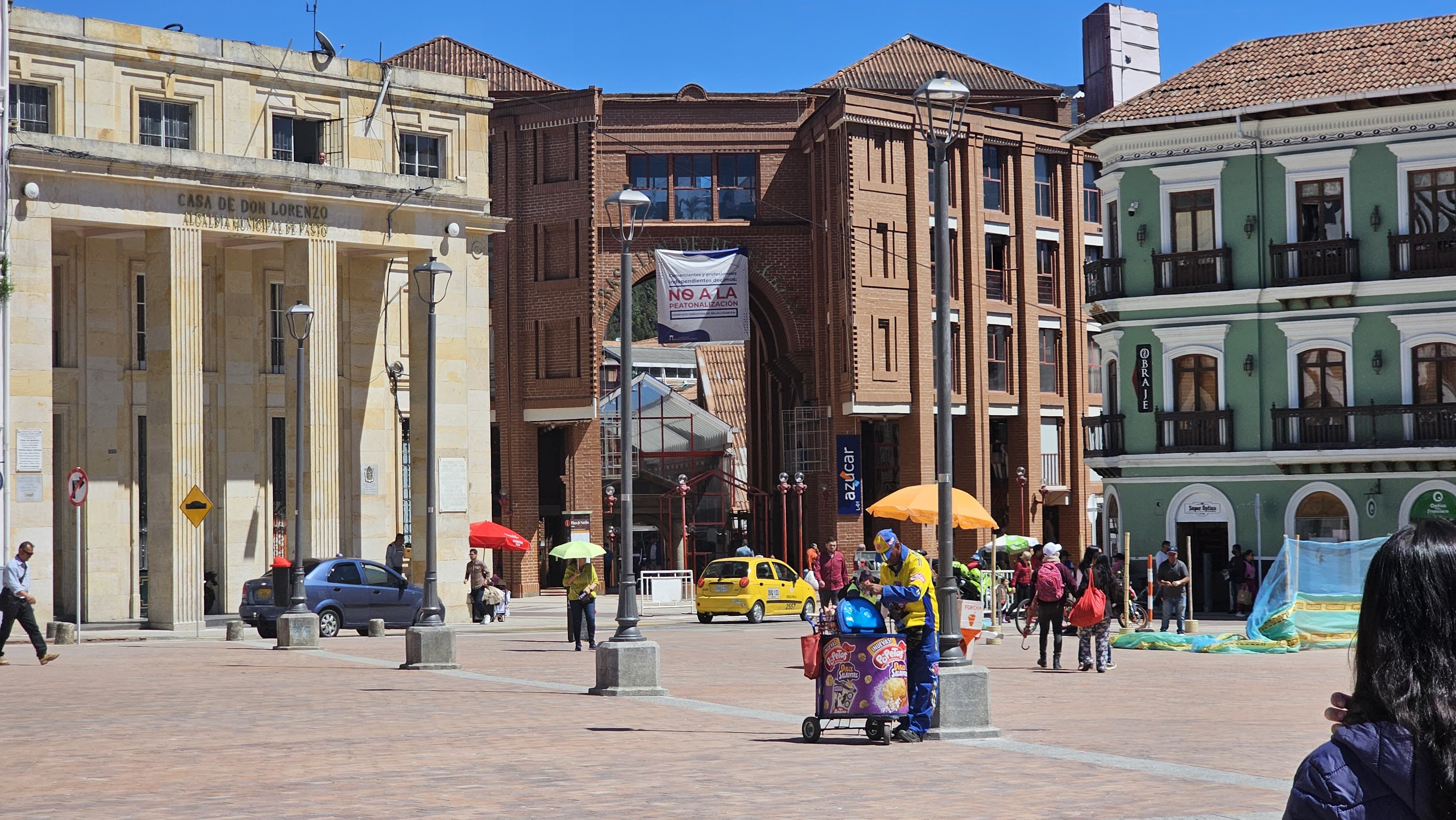 Comercio Plaza de Nariño, Pasto | Foto: Caracol Pasto