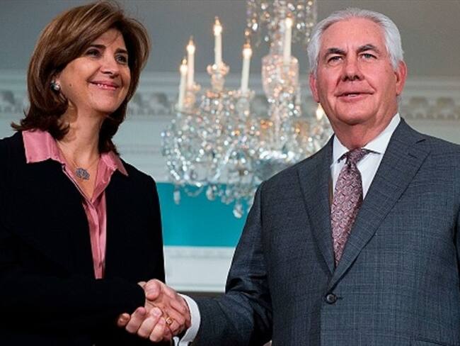 María Ángela Holguín y Rex Tillerson . Foto: Getty Images