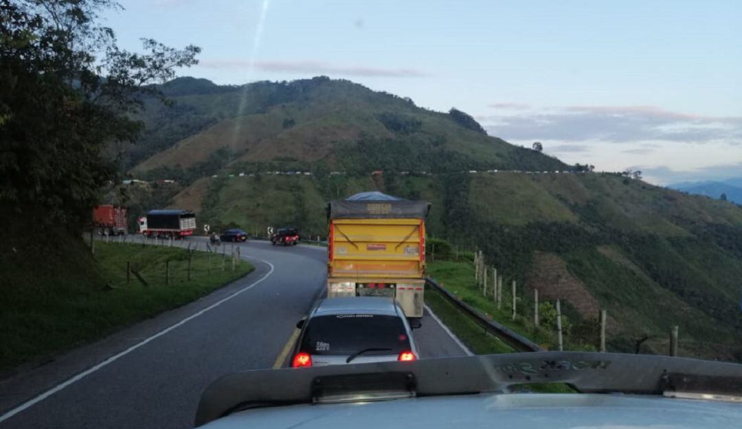 Ruta Manizales Bogotá. Imagen de archivo.