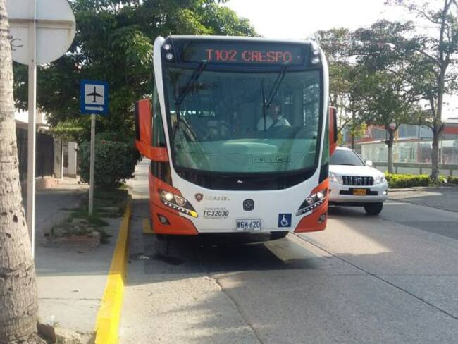 Transcaribe aclaró video de bus recogiendo pasajeros fuera de la estación