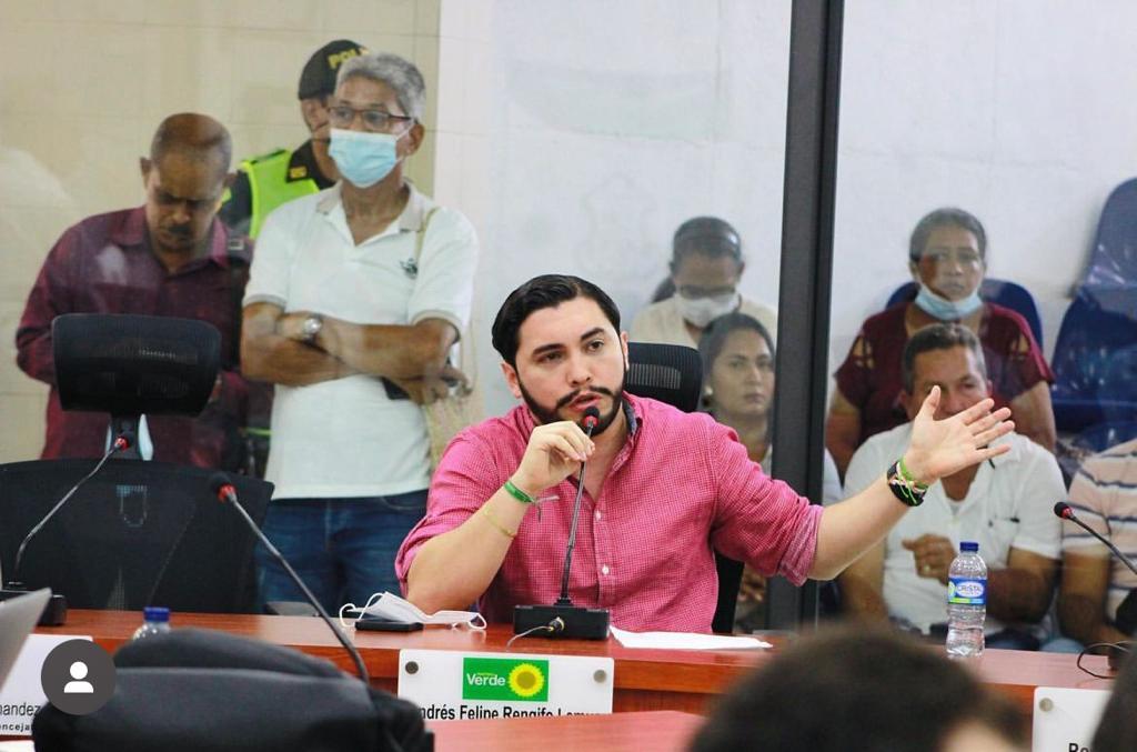 Andrés Reginfo, concejal de Barranquilla por el partido Alianza Verde / Instagram.