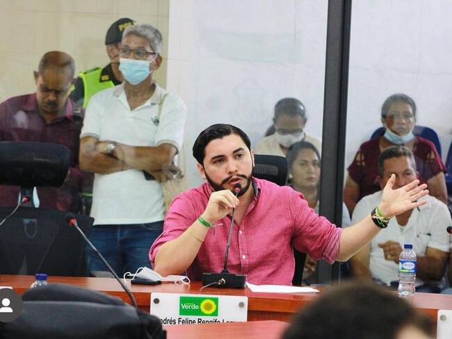 Andrés Reginfo, concejal de Barranquilla por el partido Alianza Verde / Instagram.