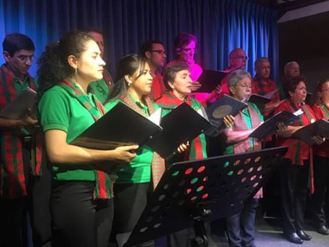 Grupo vocal instrumental Discantus del Quindío un solo canto en navidad