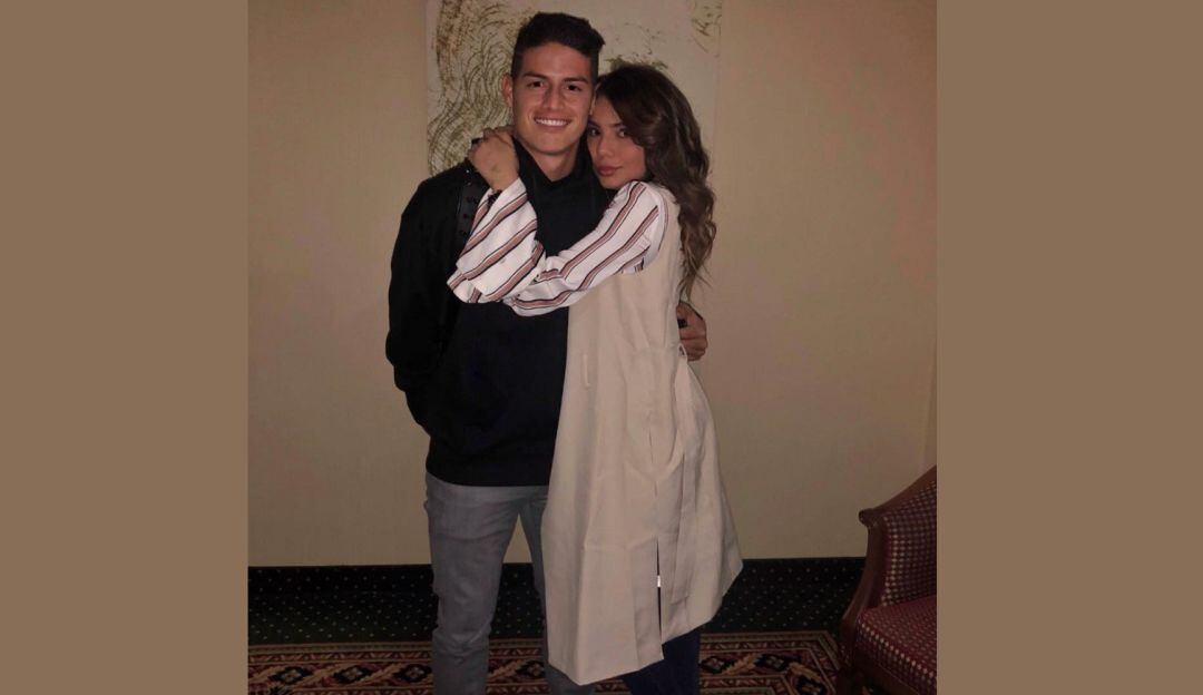 James Rodríguez y su hermana Juana Valentina 