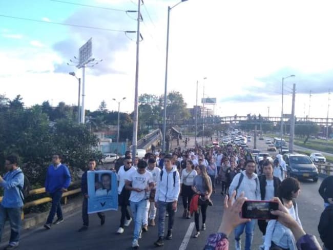 Estudiantes de la Nacional rechazaron la muerte de Camilo Ortiz