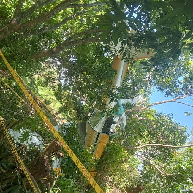 Aeronave de fumigación agrícola sufrió un accidente en Fundación, Magdalena/ Cortesia