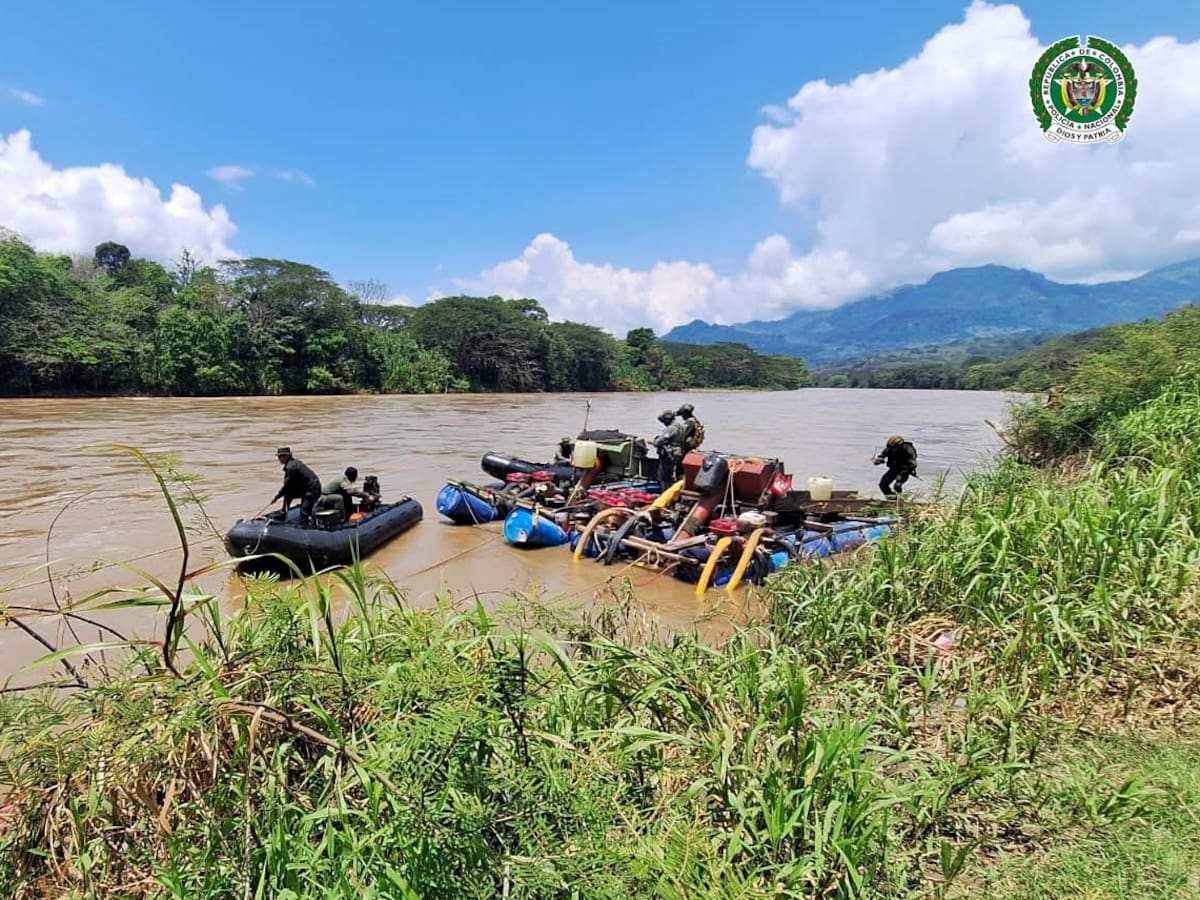Desmantelaron redes criminales dedicadas a la explotación ilícita de oro en Antioquia