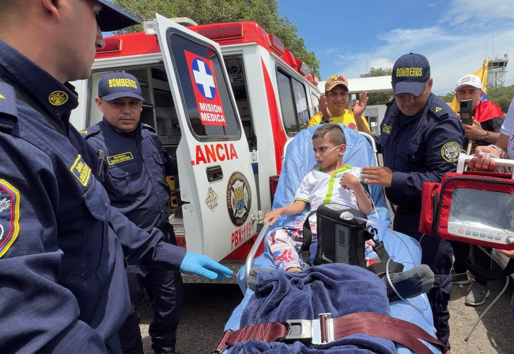 Lucas Murillo está siendo trasladado a Bucaramanga. / Foto: Ana María Rueda. / La fotografía publicada es autorizada por sus padres.