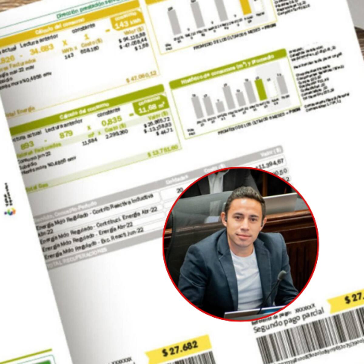 ¿Cobros ocultos en servicios públicos?: Representante denuncia tarifa no reportada en todo el país