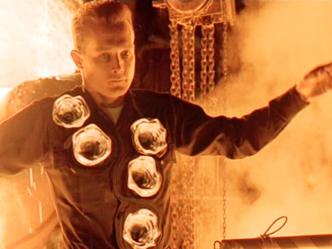 El modelo T-1000, interpretado por Robert Patrick, en &#039;Terminator 2&#039; /  Paramount Pictures / CBS / Getty Images)