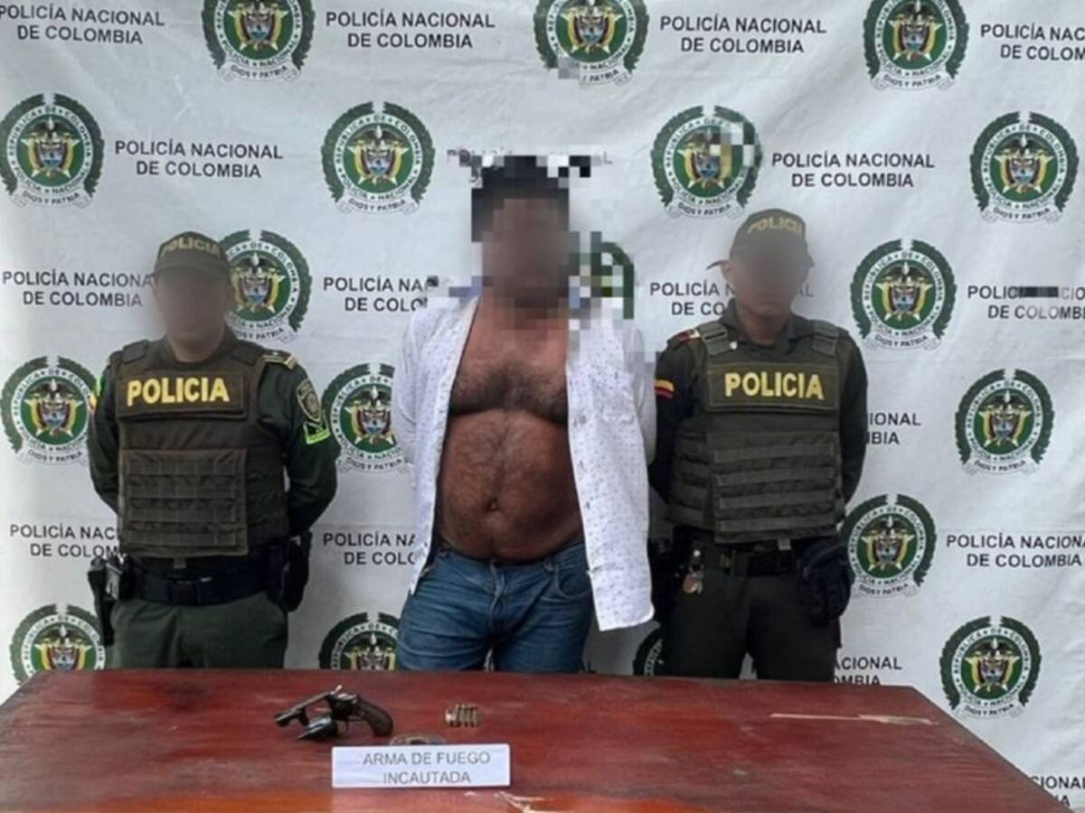 'El Mañe' portaba un arma de fuego sin papeles y fue capturado en Cartagena