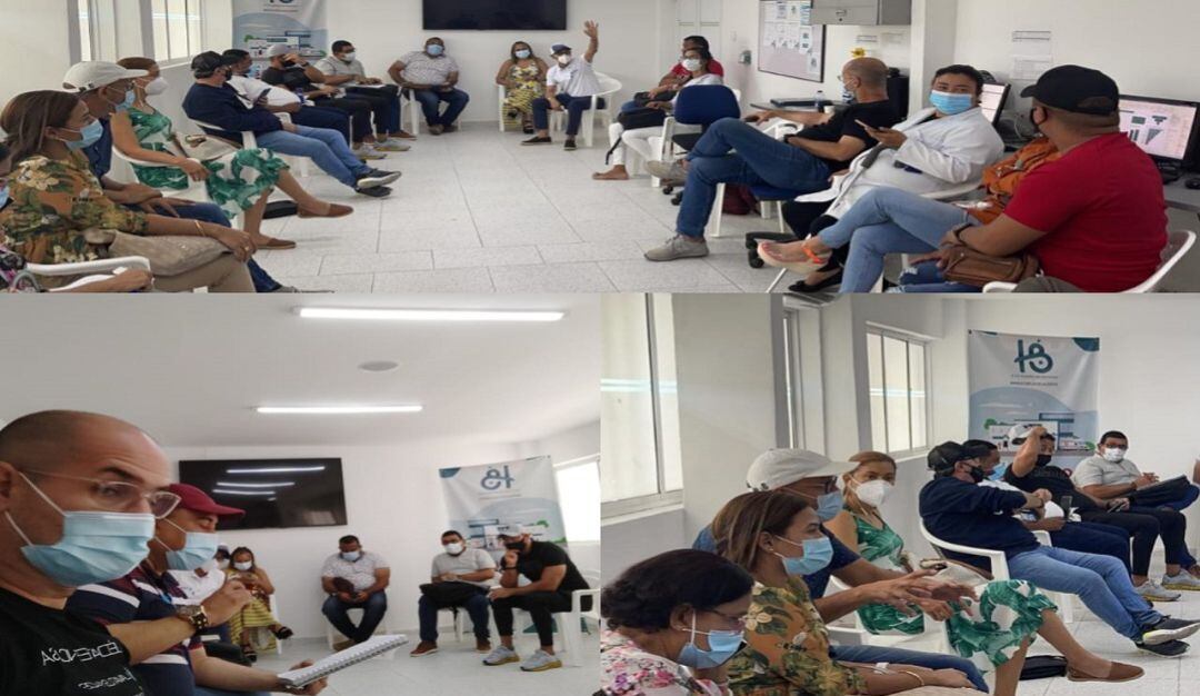 Gerentes de los hospitales del Atlántico reunidos en Baranoa.