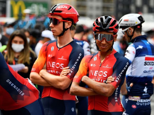 Egan Bernal durante la Vuelta a España (Photo by PAU BARRENA/AFP via Getty Images)
