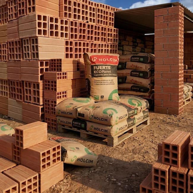 Holcim enviará 70 toneladas de material y Ladrilleras El Rubí aportará dos toneladas de bloques.