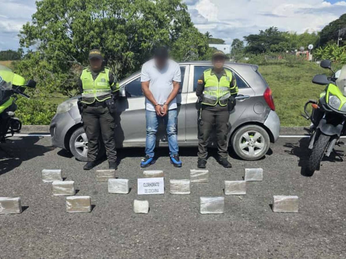 Más de 60 kg de coca han incautado en Pereira; en el último operativo hallaron 13 kilos en un carro