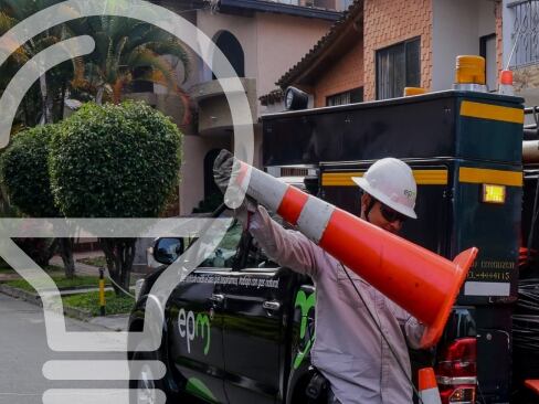 Corte de energía EPM. Cortesía: EPM