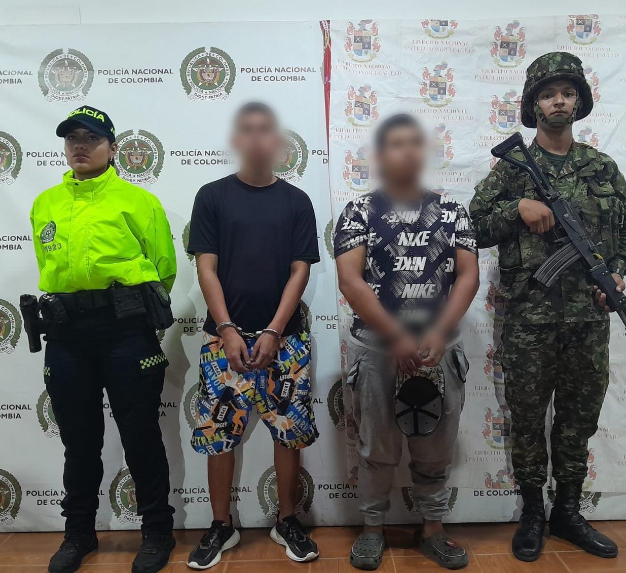 Las dos personas fueron capturadas en la población de Chaparral, Tolima y están señaladas de intentar asesinar a un hombre